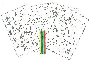DESENHOS PARA COLORIR COM MARCADORES (12 un.)