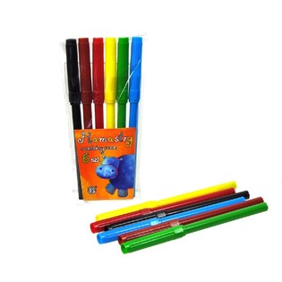 Conjunto de 6 Marcadores / Canetas de Feltro (Pack de 24)