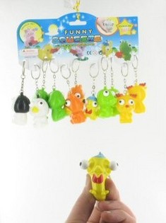 Porta-chaves de animal com olhos arregalados (12 un.)