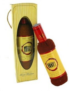 Toalha em Forma de Garrafa de Vinho em Caixa de Oferta (Conjunto de 2)