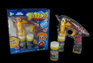 Pistola de bolhas de sab&atilde;o com 2 recargas