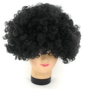 Peruca Afro Preta (5 un.) - Revenda Artigos de Festa