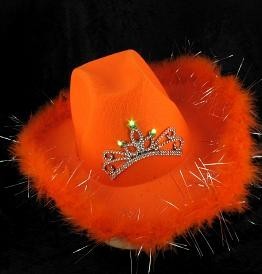 Chap&eacute;u de Cowboy Luminoso - Laranja (6 un.)