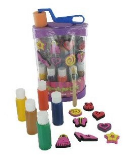 Kit de Carimbos e Pintura para Meninas - Modelo 2