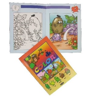 LIVRO DE COLORIR FRUTAS E VEGETAIS (12 un.)
