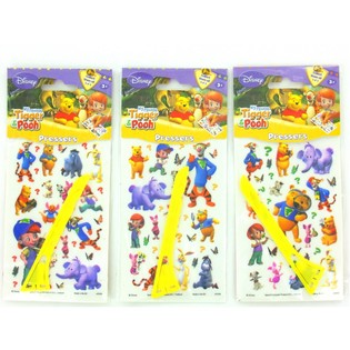 AUTOCOLANTES DE TRANSFER&Ecirc;NCIA DISNEY TIGRE E WINNIE THE POOH (24 un.)