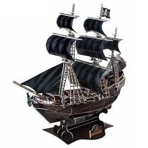Puzzle 3D - Navio Pirata Queen Anne's Revenge