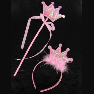 DIADEMA DE PRINCESA COM VARINHA (12 un.)