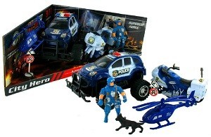 Conjunto de Pol&iacute;cia para Brincar (2 un.) | Brinquedos Revenda
