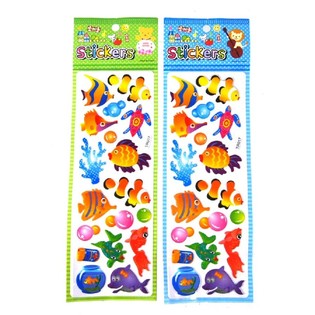 Folhas de Autocolantes com Peixes (50 un.)