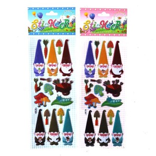 Folhas de Autocolantes com Gnomos (2x20 uni.)