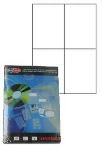 Etiquetas Autocolantes para Impressora (100 Folhas)