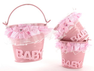 BALDE DE DECORA&Ccedil;&Atilde;O - ROSA BEB&Eacute; (12 un.)