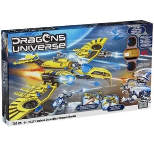 MEGA BLOKS CA&Ccedil;ADOR DE DRAG&Otilde;ES DLUXE DUAL-BLAST