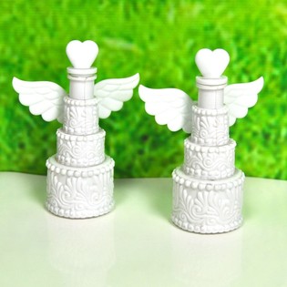 BOLAS DE SABÃO DE CASAMENTO COM ASAS (12 un.)