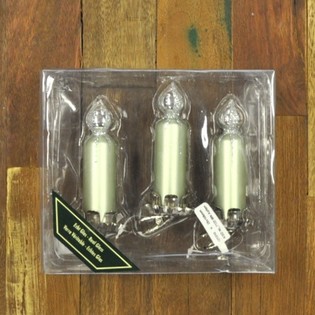 3 Velas Decorativas para &Aacute;rvore de Natal com Clip (Lote de 6)