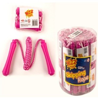 Corda de saltar rosa em tubo (47 un.)