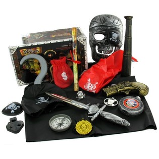 Caixa de Piratas de 14 Pe&ccedil;as (Set de Brinquedo)