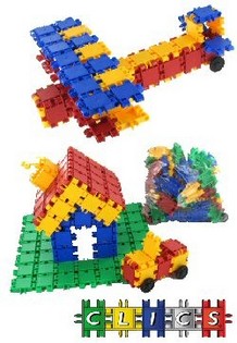 BLOCOS DE CONSTRU&Ccedil;&Atilde;O CLICS (111 pcs) - Revenda de Brinquedos