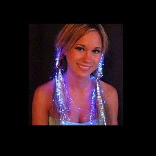 Madeixa de Cabelo LED com Borboleta (Lote de 3)
