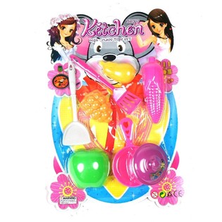 Conjunto de brinquedos de cozinha em cart&atilde;o (6 pe&ccedil;as)