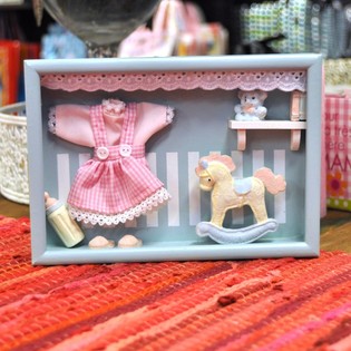DECORA&Ccedil;&Atilde;O DE PAREDE 3D EM MADEIRA PARA QUARTO DE CRIAN&Ccedil;A - MOD. 2