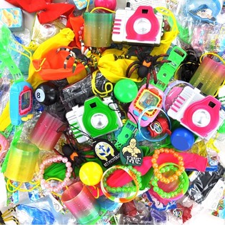 Saco de Brinquedos Variados para T&ocirc;mbola (144 un.)