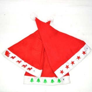 Gorros de Natal com Luzes LED - 3 Modelos (12 un.)