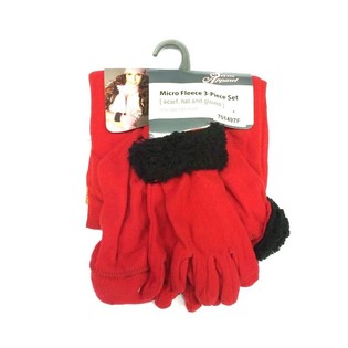 Conjunto de micropolar 3 pe&ccedil;as Vermelho