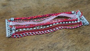 Pulseira Ibiza de 8 Voltas Vermelha (1 un.)