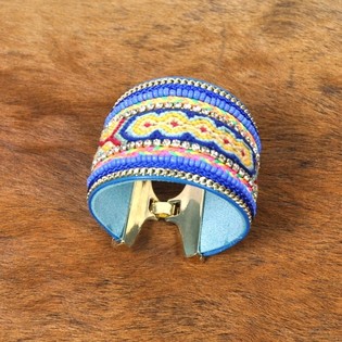 Pulseira de Luxo Ocean Blue | Estilo Ibiza Larga