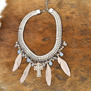 Fio de Luxo Bege/Creme com Cruz (1 un.)