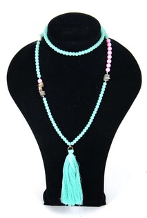 Colar Verde Menta - Estilo Ibiza (1 un)