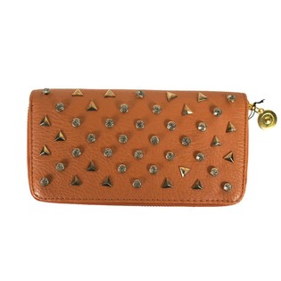 Carteira Cognac com Tachas/Strass (1 un)