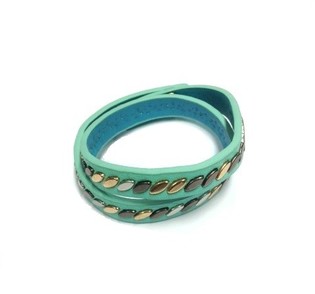 Pulseira Turquesa Estilo Ibiza com Tachas (1 un)