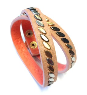 Pulseira Estilo Ibiza Cor-de-Rosa (1 un.)