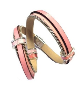 Pulseira de Luxo Estilo Ibiza Rosa (1 un.)
