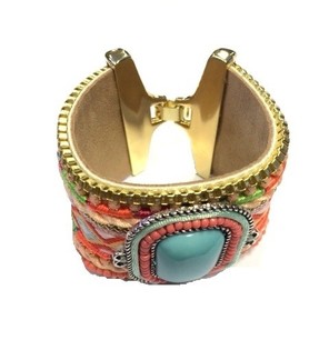 Pulseira de luxo Ibiza - Rosa (1 un.)