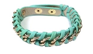 Pulseira entrançada menta (1 un.)
