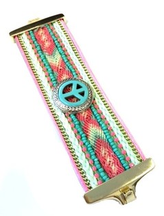 Pulseira Larga de Luxo Menta Ibiza Peace (1 un)