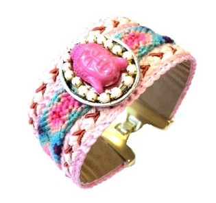 Pulseira Rosa Buda (1 un.)