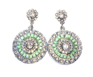 Brincos Estilo Ibiza Verde Menta (1 un.)