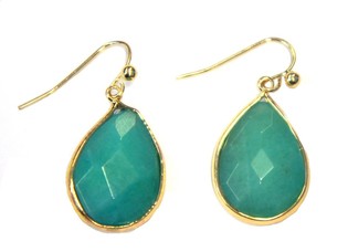 Brincos Azul/Verde Estilo Ibiza (1 un.)