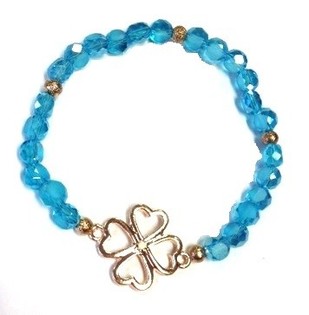 Pulseira Azul com Trevo (1 un.)