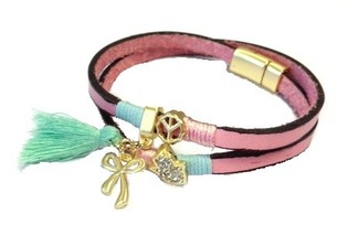 Pulseira Rosa Estilo Ibiza (1 un.)