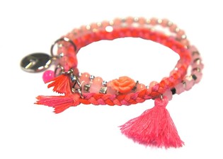 Pulseira de 3 voltas Rosa (1 un.)