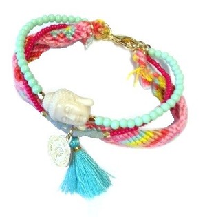 PULSEIRA ESTILO IBIZA COM 3 VOLTAS (1 un)