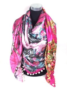 Len&ccedil;o Triangular de Luxo Dupla Face Rosa / Azul Claro / Tigre (1 un)