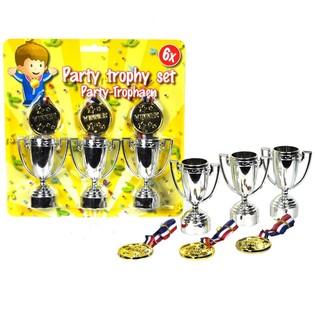 CONJUNTO DE 6 TROF&Eacute;US EM CART&Atilde;O (10 unid.)