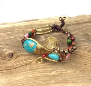 PULSEIRA HANDMADE ORIGINALS BLUESTONE CASTANHO (1 un)